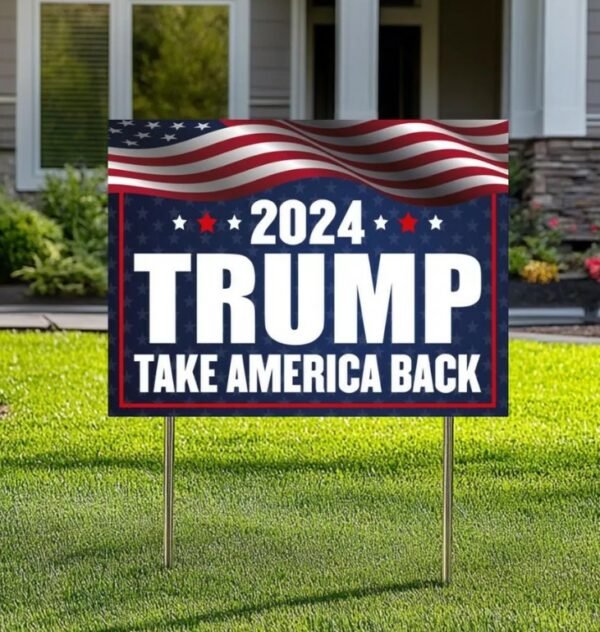 Trump Vance Yard Sign, Trump President Vance, Vice President 2024, Trump Yard Sign, Trump Vote Yard Sign, Double Sided,Take America Back2