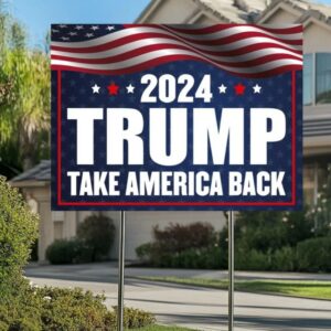 Trump Vance Yard Sign, Trump President Vance, Vice President 2024, Trump Yard Sign, Trump Vote Yard Sign, Double Sided,Take America Back3