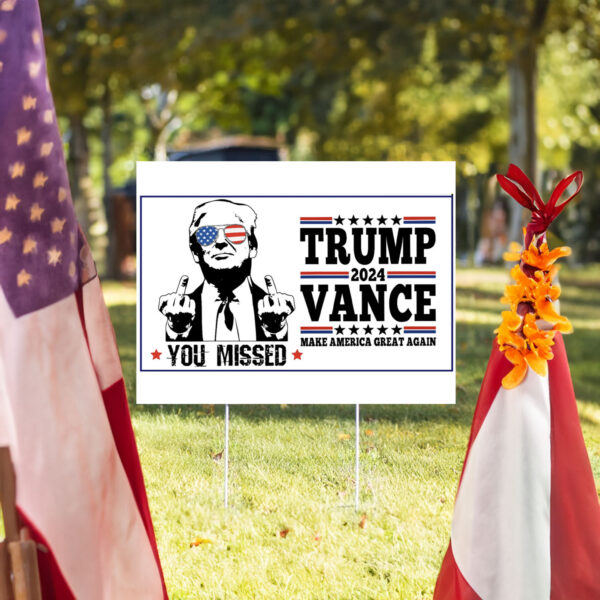 Trump Yard sign Trump Vance 2024