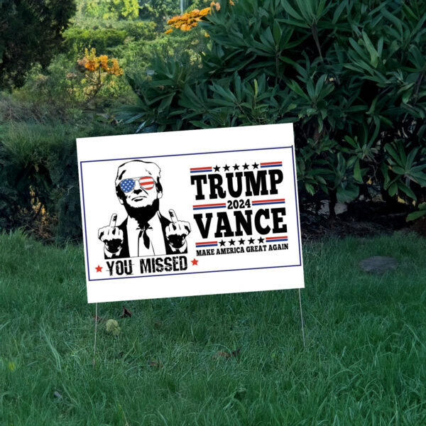 Trump Yard sign Trump Vance 2024 Yard sign US