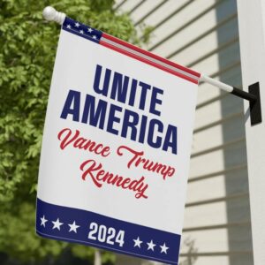 Unite America Flag 2024 Vance Trump Kennedy Garden Flag, Decorative Outdoor Flag, Patriotic Flag for Yard, Garden Flag 20242