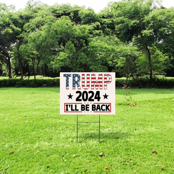 Usa Flag Trump 2024 Election Slogan Yard Sign