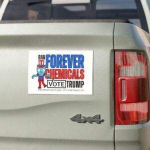 2024 US Election Magnet Trump Election sticker for car funny election magnet Trump PFAS forever chemicals decal environmental magnet Kennedy