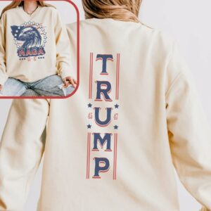 45 47 Maga Trump Conservative Shirt, Trump Supporter Comfort Colors Lightweight Sweatshirt, ProTrump Patriot Election 2024, Take AmericaBack3