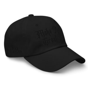 Black Dark Gothic MAGA Hat Caps