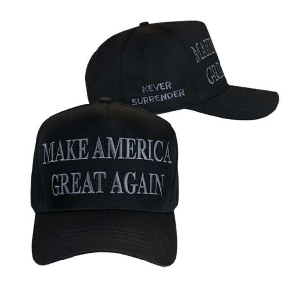 Black Dark MAGA Hat