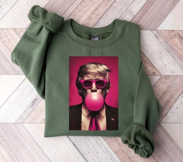 Bubble Gum Trump Shirt, Donald Trump 2024 Sweatshirt, Vote for Trump Shirt, Political Shirt, Election Day Shirt,Make America Great Again Tee3