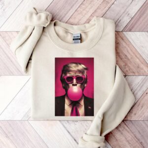 Bubble Gum Trump Shirt, Donald Trump 2024 Sweatshirt, Vote for Trump Shirt, Political Shirt, Election Day Shirt,Make America Great Again Tee4