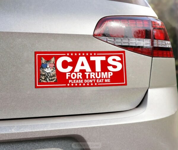 Cats For Trump Car Magnet, Make Pets Safe Again 2024 Magnet Sticker, Trump Vance Fridge Magnet, 2024 Presidential Election Debate Magnets