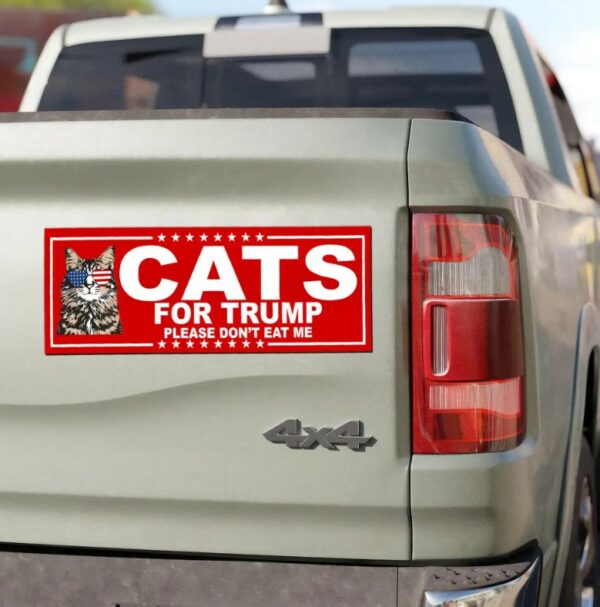 Cats For Trump Car Magnet, Make Pets Safe Again 2024 Magnet Sticker, Trump Vance Fridge Magnet, 2024 Presidential Election Debate Magnets1