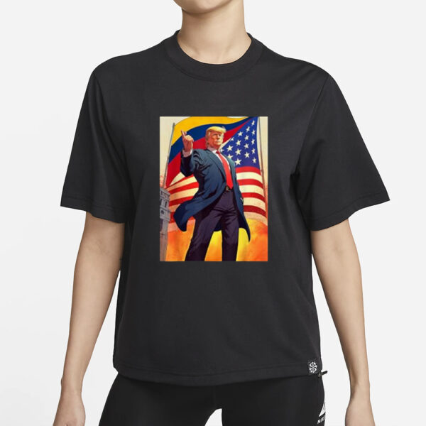 Colombians for Trump 2024 Pro Trump Colombianos Por Trump T-Shirt1