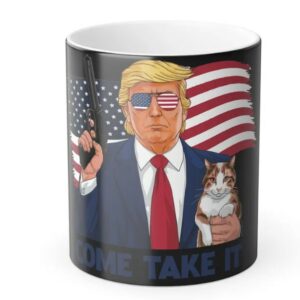 Come Take It Trump with Cat Mug, Trump 2024, Take Back America, Donald Trump, Trump 2024, Mugs