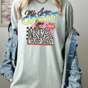 Comfort Colors Shirt, Checkered Trump Tee, Trump Daddy Tee, Make America Great Again Tee, Republican Tee, Trump Campaign Tee, Trump 2024 Tee1