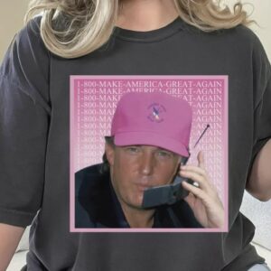 Comfort Colors Trump 1 800 MAGA Shirt, Retro Donald President T-Shirt, American Patriot Tee, Pink Republican Gifts1