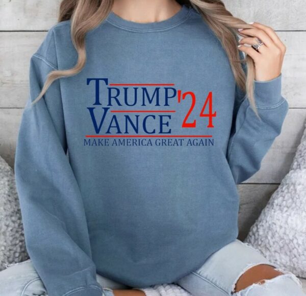 Comfort Colors® Donald Trump Sweater, Trump Vance 24 Sweatshirt, Trump 2024 Sweater, Support Trump Hoodie, President Trump, Republican Gift2