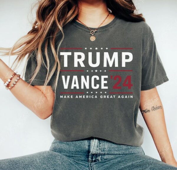 Comfort Colors® Trump 2024 Shirt, Trump Vance 24 Shirt, President Trump, JD Vance Shirt, Republican Shirt, Donald Trump, Trump Supporter Tee1