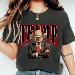 Cowboy Trump Shirt, Western Trump Shirt, Comfort Colors® Shirt Trump 2024 MAGA Shirt, Trump President Shirt, Trump Rally, Trump Daddy Shirt