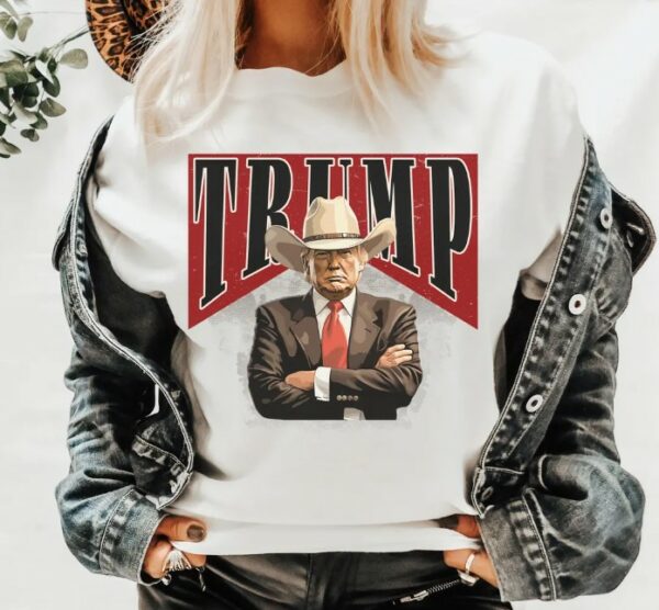 Cowboy Trump Shirt, Western Trump Shirt, Comfort Colors® Shirt Trump 2024 MAGA Shirt, Trump President Shirt, Trump Rally, Trump Daddy Shirt1