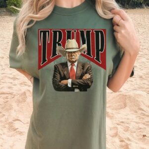 Cowboy Trump Shirt, Western Trump Shirt, Comfort Colors® Shirt Trump 2024 MAGA Shirt, Trump President Shirt, Trump Rally, Trump Daddy Shirt3