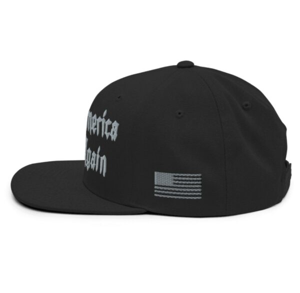 Dark Goth MAGA - Snapback Hat - Elon Musk's Rally hat