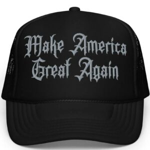 Dark Gothic MAGA Trucker Hats