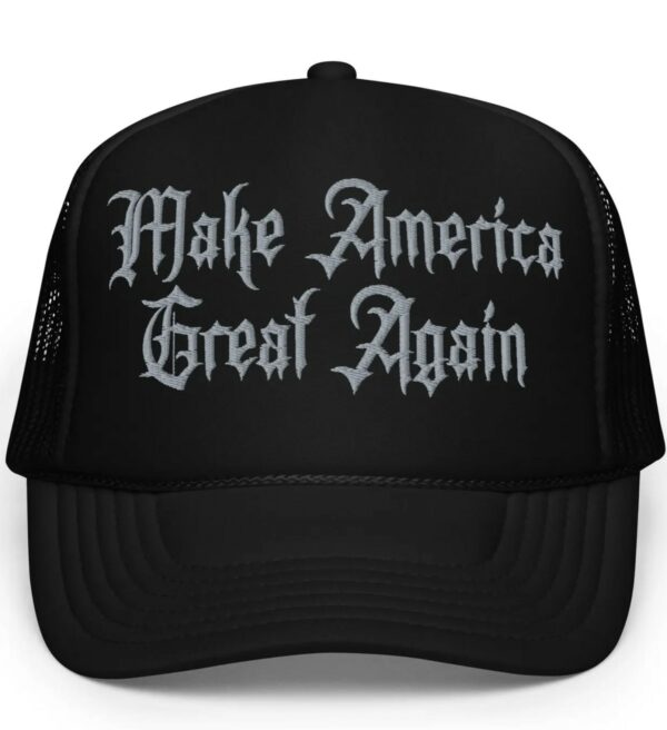 Dark Gothic MAGA Trucker Hat - Image 3