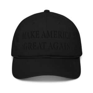 Dark MAGA Embroider Black Hat Cap ÚA