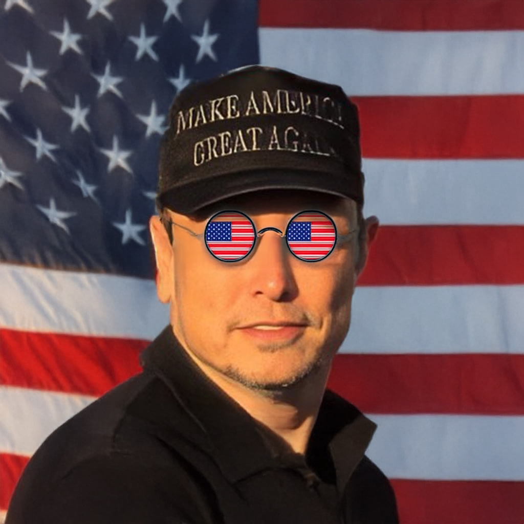 Dark MAGA HAT Elon Musks