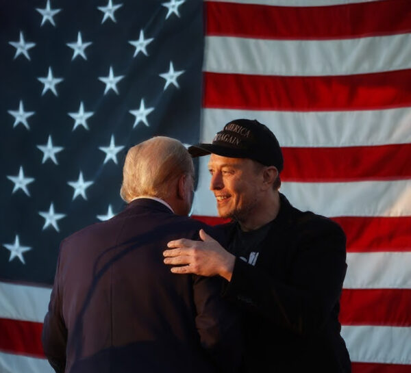 Dark MAGA Hat Elon Musk at Trump Butler rally US