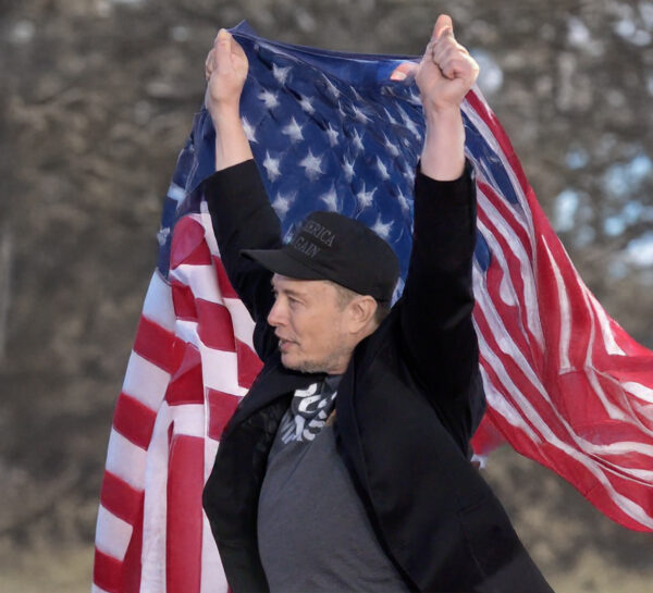 Dark MAGA Hat Elon Musk at Trump Butler rally US Pro