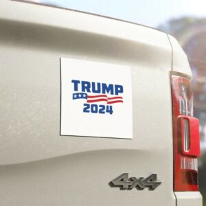 Donald Trump 2024 Car Magnet - Political Campaign President Patriotic Bumper Sticker, Vehicle Decor, USA Election Gift2