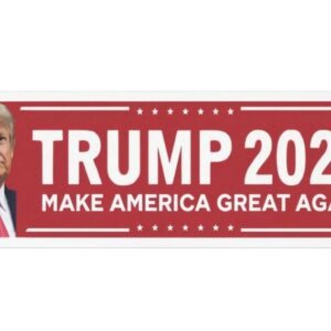 Donald Trump 2024 Car Magnet Political Car Decal Patriotic Bumper Sticker Republican Campaign Merchandise Conservative Gift Election 2024