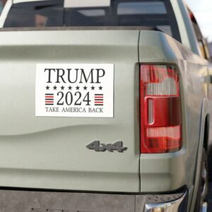 Donald Trump 2024 Car Magnet, Take America Back, Trump For President, American Patriot, Gift for Mom & Dad, Vote Trump 2024 Car Magnets.