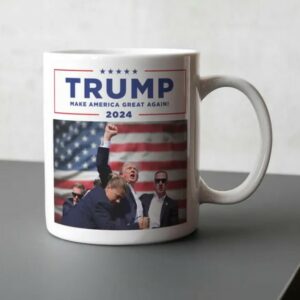 Donald Trump Assassination Attempt Mug, Donald Trump Cup, Trump 2024 Mug, US President Mug, Funny Trump Mug, US Election 2024 Mug1