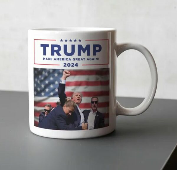 Donald Trump Assassination Attempt Mug, Donald Trump Cup, Trump 2024 Mug, US President Mug, Funny Trump Mug, US Election 2024 Mug1