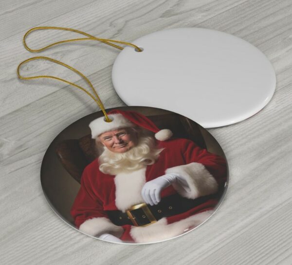 Donald Trump Christmas Ornament Acrylic with Ribbon Trump 2024 Christmas Gift Donald Trump Santa Secret Santa Gift MAGA1