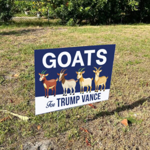 Donald Trump Lawn Sign, Goats For Trump Vance Yard Sign, Republican Garden, Trump Vance 2024 Yard Sign,1