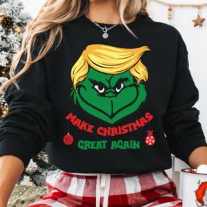 Donald Trump Make Christmas Great Again Sweatshirt, Funny Trump Christmas Shirt, President Trump Tee, Trump MAGA Shirt3