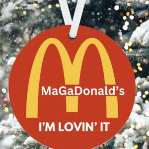 Donald Trump McDonalds Ornaments, MaGaDonald's