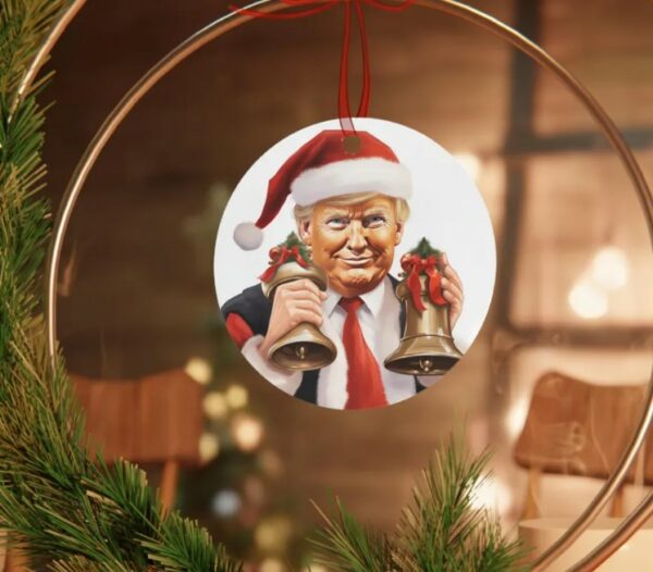 Donald Trump Metal Christmas Ornament Trump Holiday Decoration Gift Maga Xmas Trump decoration Trump gift idea Novelty Christmas decor1