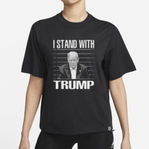 Donald Trump Mugshot Shirt, I Stand With Trump Womens Tank Top1