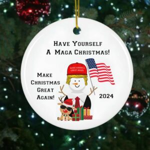 Donald Trump Ornament - Trump Christmas Ornament - Maga Ornament - Trump Ornament - Ornaments - Make American Great Again Ornament