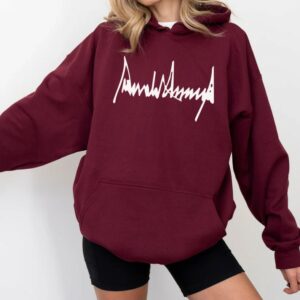 Donald Trump Signature Sweatshirt, Trump 2024 Hoodie, Take America Back, Trump 2024, American Flag3