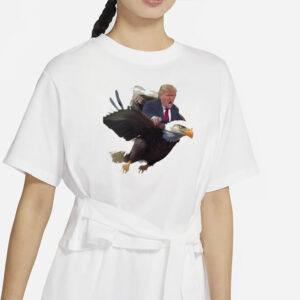 Eagle-Riding Trump A Political Satire Essential T-Shirt