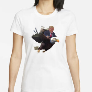 Eagle-Riding Trump A Political Satire Essential T-Shirt1