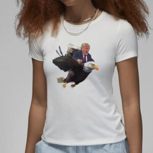 Eagle-Riding Trump A Political Satire Essential T-Shirt3