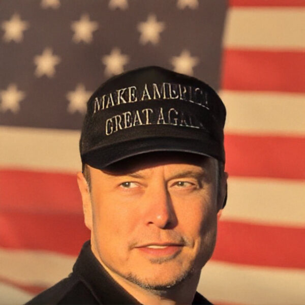 Elon Musk Dark MAGA Hat