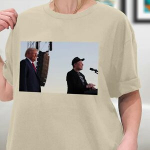 Elon Musk Spoke at a Trump Rally, Dark MAGA Shirt, Elon Musk Supports Trump Shirt, Sweatshirt, Hoodie2