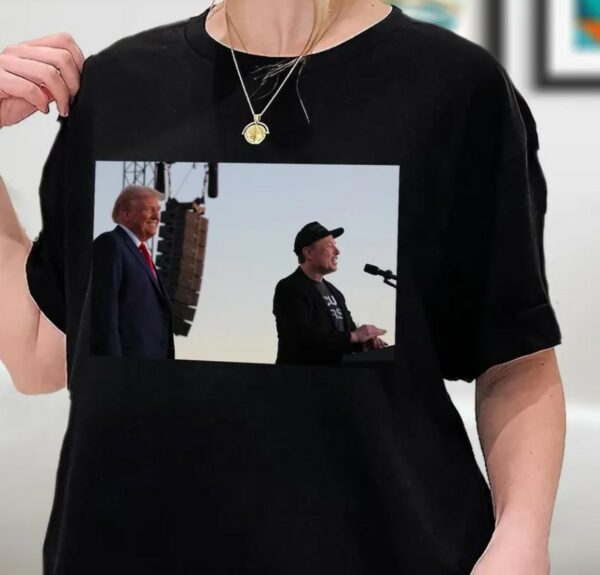 Elon Musk Spoke at a Trump Rally, Dark MAGA Shirt, Elon Musk Supports Trump Shirt, Sweatshirt, Hoodie3