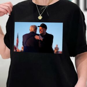 Elon Musk and Trump Shirt, Elon Jumping at Rally Tshirt, Elon Musk Supports Trump Shirt, Dark MAGA, Political Shirt, Sweatshirt, Hoodie3